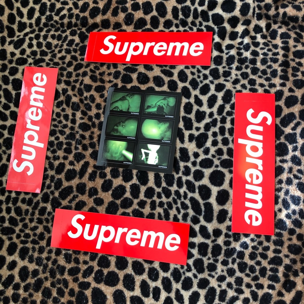Supreme Alien and Bogo stickers